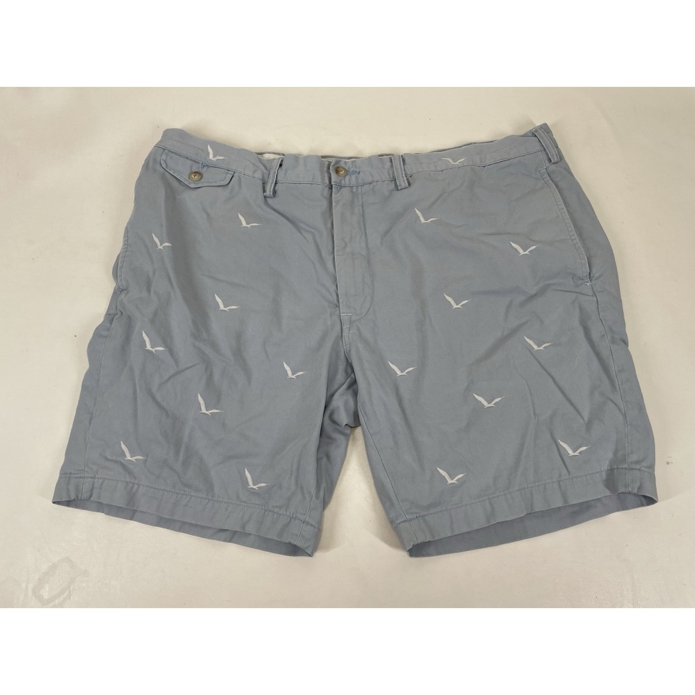 Polo Ralph Lauren Slim GI Fit‎ Nautical Embroidered Birds Shorts Mens 42 Blue